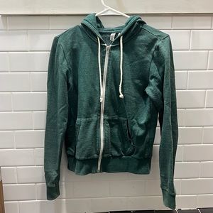H&M basic green hoodie